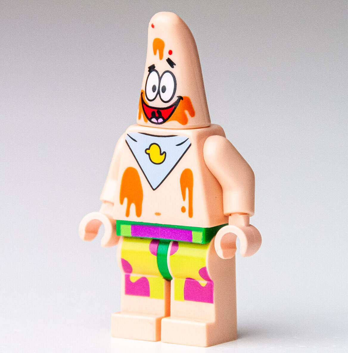 LEGO Spongebob Minifigure - Patrick w/ Bib, Ice Cream Splotches 3816 (bob030) - StudBee